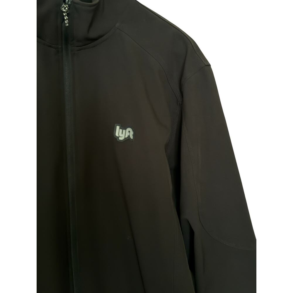 Lyft Black Zip Jacket 1K Driver Patch XL Full Zip Tech Workwear Coat - Picture 5 of 7